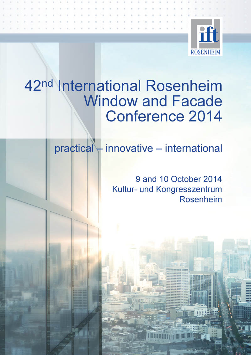 International Rosenheim Window & Facade conference 2014